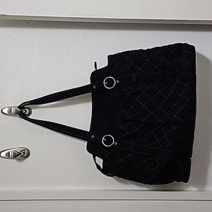 Vera Bradley black quilted shoulder bag. Excellent condition